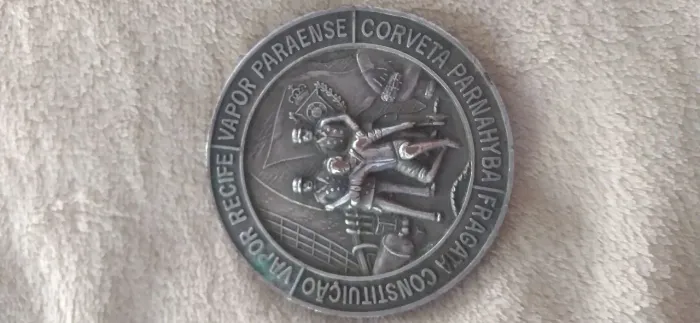 Medalha antiga comemorativa centenario marcilio dias