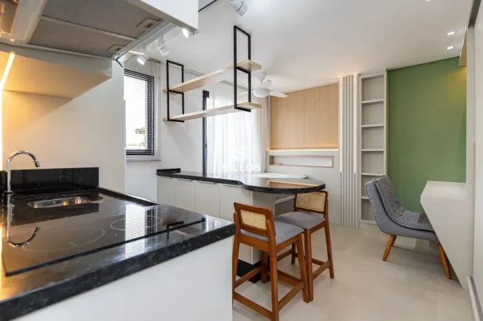 Studio mobiliado para alugar no Prado Velho em Curitiba