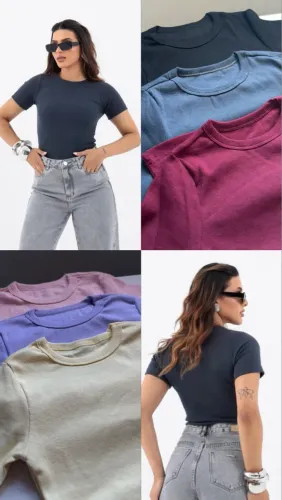 Camiseta canelada