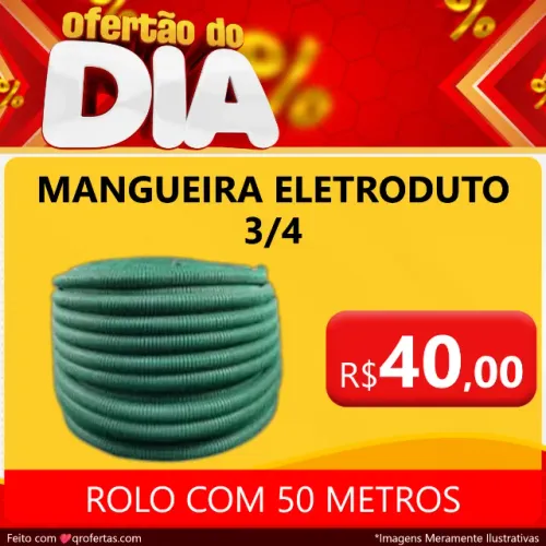 Mangueira eletroduto de 3/4