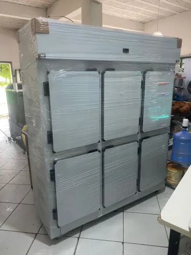 Mini Câmara 6 Portas Resfriados Externo Inox 