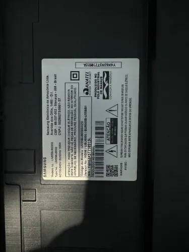 TV Samsung 55BU8000 55? 4K - tela quebrada - sucata para peças - posso negociar 