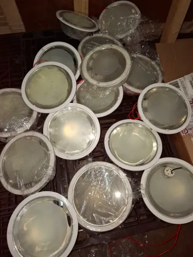 Luminárias de embutir para duas lâmpadas bocal