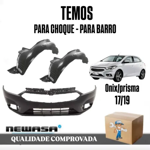 Parachoque e para barro Onix/Prisma 17/19 ( PADRÃO ORIGINAL ) TOP