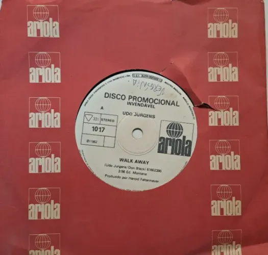 LP Udo Jurgens - Walk Away - Areola - Compacto