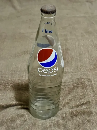 Garrafa Antiga Pepsi 1L Com Tampa