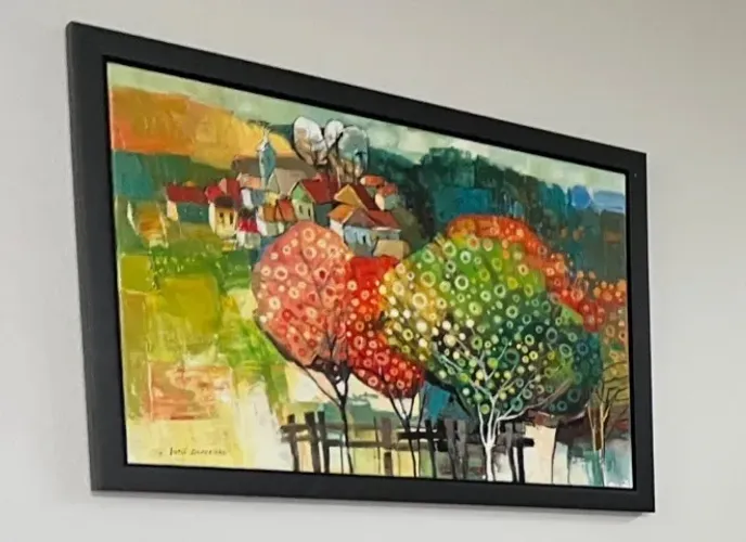 Quadro Pintor Canadense Quebec City - Iosif Derecichei (33" x 22")