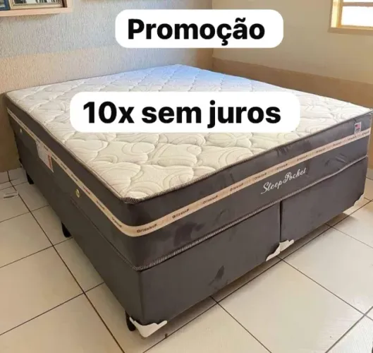 Cama box Queen colchão e base