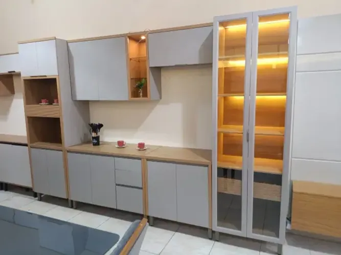 Cozinha Completa com cristaleira e LEd