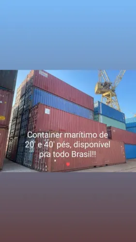 Container marítimo 20' e 40' disponível BR