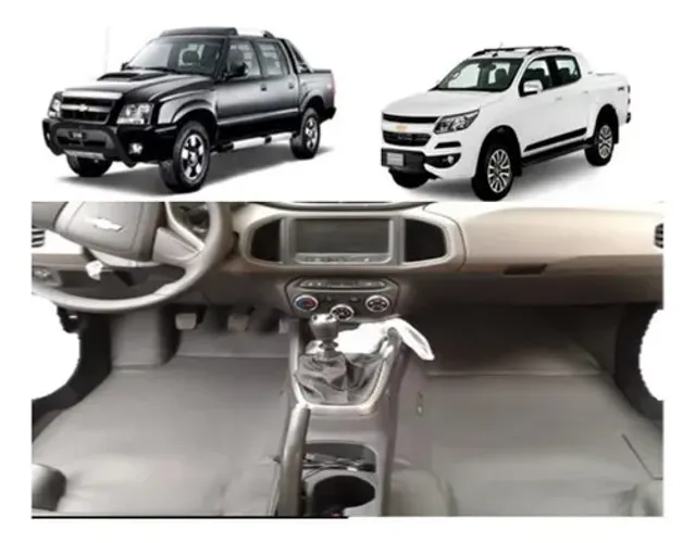 Tapete Vinil Fosco Assoalho Chevrolet S10 Cabine Dupla