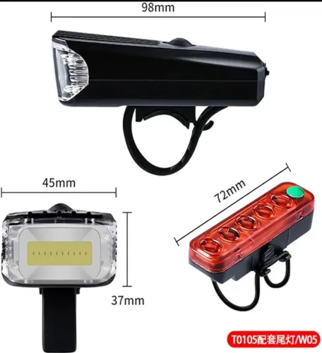 Kit Farol e Lanterna para Bicicleta
