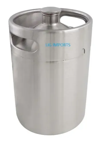 Growler 5 Litros Barril Mini Keg Inox Cerveja - Realengo
