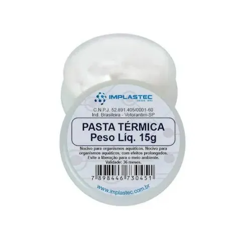 Pasta Térmica Implastec 15g - Branca 