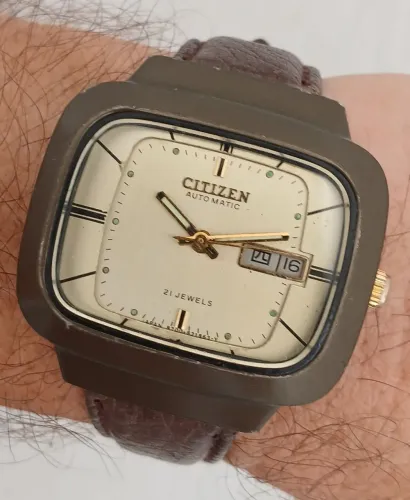 Relógio japonês Citizen Automático 21 Jewels Vintage década de 1970