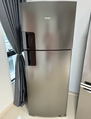 Geladeira Cônsul 450 Litros Frost Free Cor Inox escovado 220v