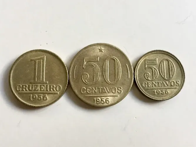 Moedas antigas ano 1956