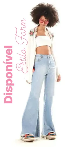 Calça Jeans Feminina Flare n 38