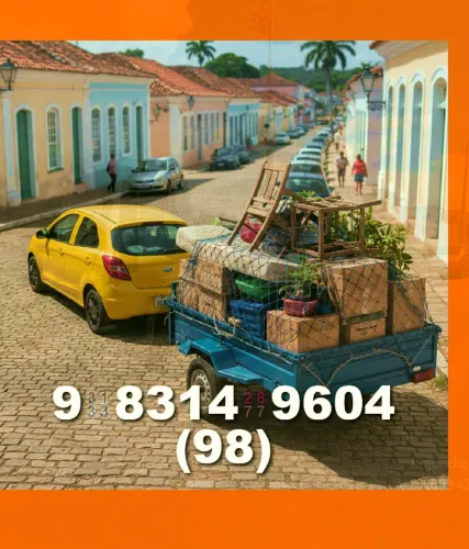 frete barato - Matheus)98 9  *$) na carretinha para Ponta d'Areia, Calhau e Turu!