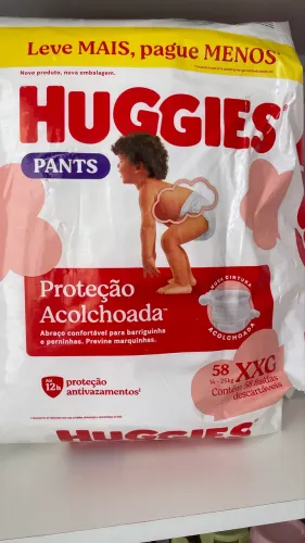 Fralda descartável Huggies Proteção Acolchoada XXG