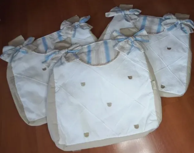 Kit berço completo menino ursinho azul e bege