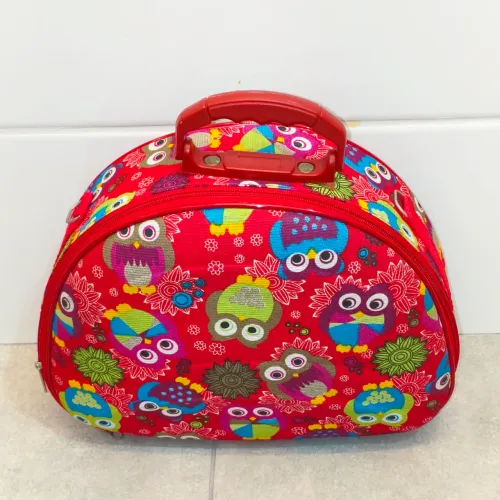 Frasqueira / Maleta Infantil Organizadora - Estampa de Corujinhas 