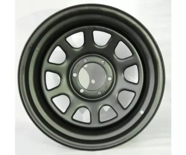 5 Rodas 16x8 6x139.7 Daytona Black Offset -25 Bandeirante Troller S10 L200 Hilux