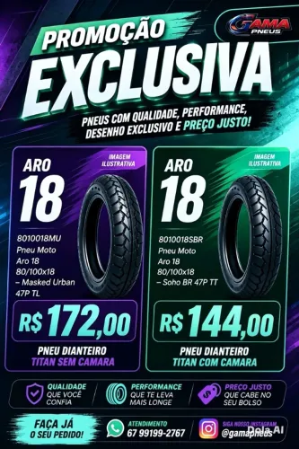 Pneu Dianteiro 80/100-18 *NOVO*