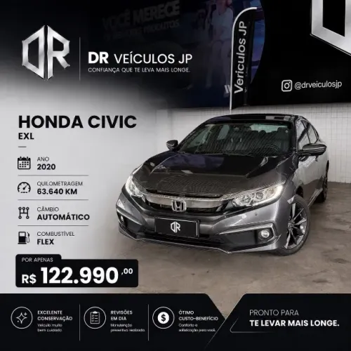 Honda Civic Sedan EXL 2.0 Flex 16V Aut.4p 2020