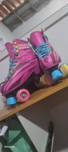 Patins Quad Feminino Rosa Tamanho 37