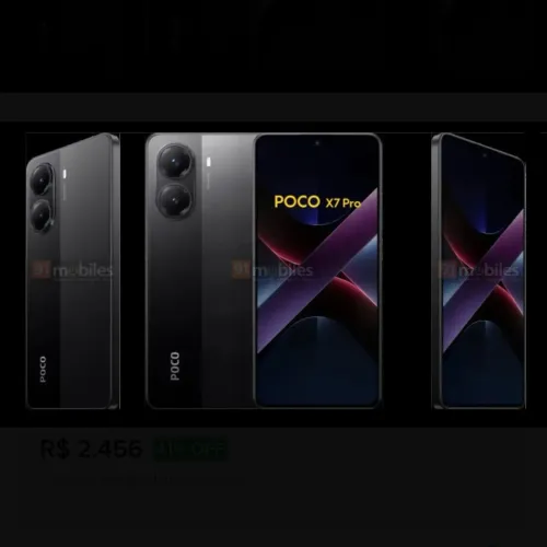 Smartphone Xiaomi Poço X7 Pro 512gb, 12Gb RAM, 5G, Câmera 50Mpixel e vídeo em 4k, Dual Sim
