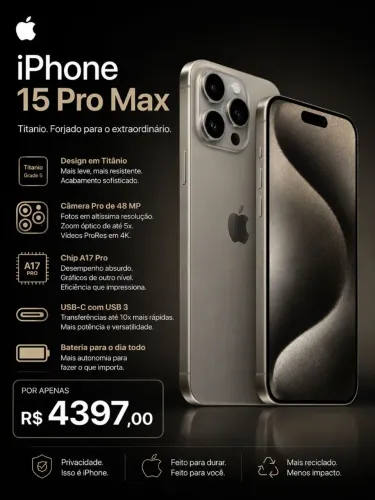 iPhone 15 pro Max Oportunidade