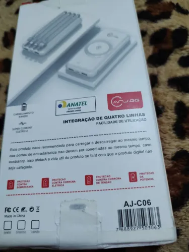 Vendo carregador de celular portátil