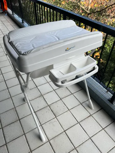 Banheira De Bebê Com Trocador Burigotto Millenia + Branco