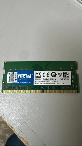 MEMÓRIA RAM CRUCIAL 8GB DDR4 2666MHz
