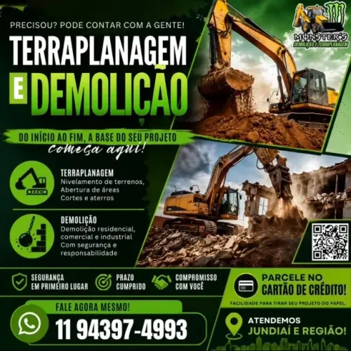 DEMOLIÇÃO E TERRAPLANAGEM