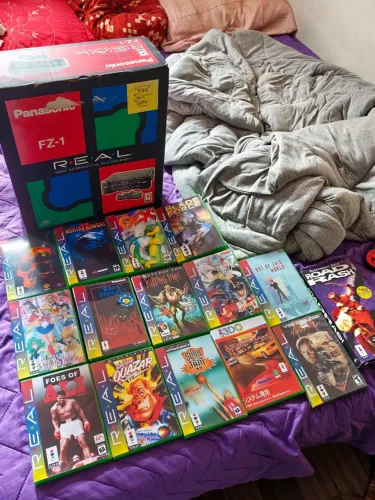 Game panasonic 3do fz-1 com caixa e 26 jogos leia