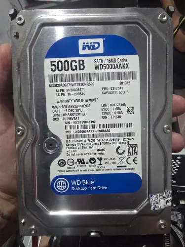 HD WD Blue 500GB SATA 3,5" - WD5000AAKX