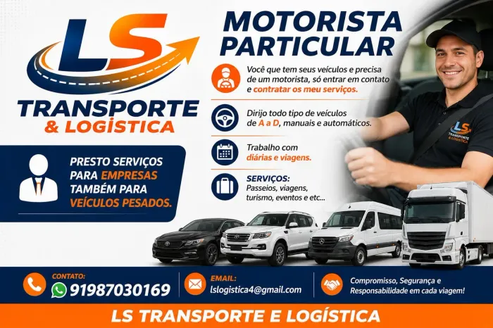 Sou motorista qualificado e experiente 