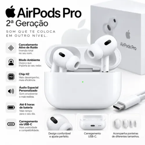 Apple AirPods Pro 2ª Geração USB sem fio original