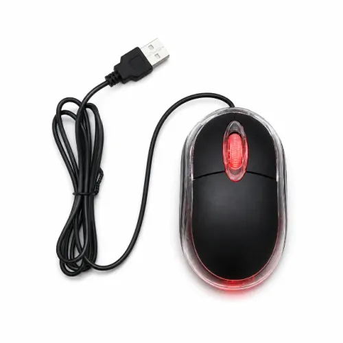 Mouse Óptico USB com Fio Kapbom KA-601 1600 DPI Ultrafino Ambidestro