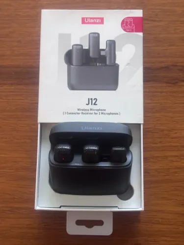 Kit de microfones sem fio Ulanzi J12 USB-C com estojo
