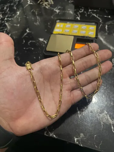 Corrente oca ouro 18k - 10g