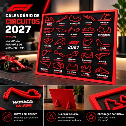 Calendario Fórmula 1 2027 para amantes de corrida