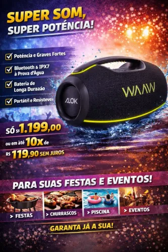 CAIXA DE SOM HIPERBOOM 1000