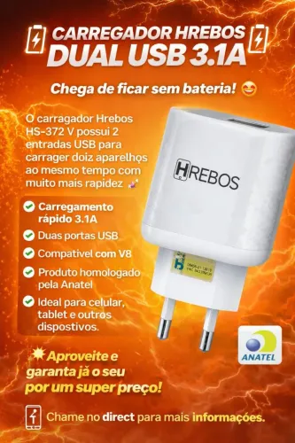 VENDO CARREGADOR MICRO V8