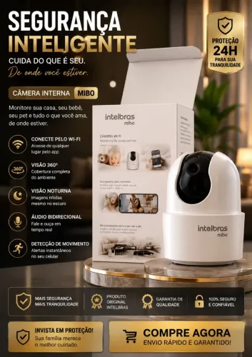 Camera intelbras Proteção Inteligente com Qualidade Intelbras