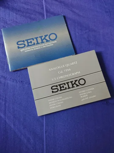 Manual de instruções do relógio Seiko Cal. 7T94