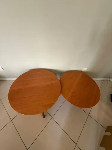 Mesa de centro Dupla MDF Semi nova- 50 cm e 40 cm - R$200