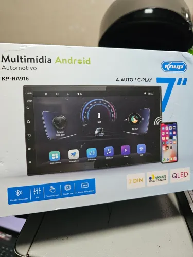 Multimidia knup 7 carplay e androidauto